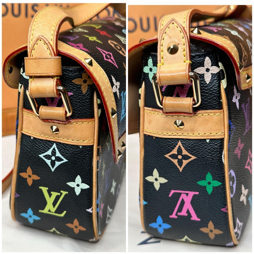 Louis Vuitton Black Multicolor Sologne Women's Bag - Picture 7 of 14